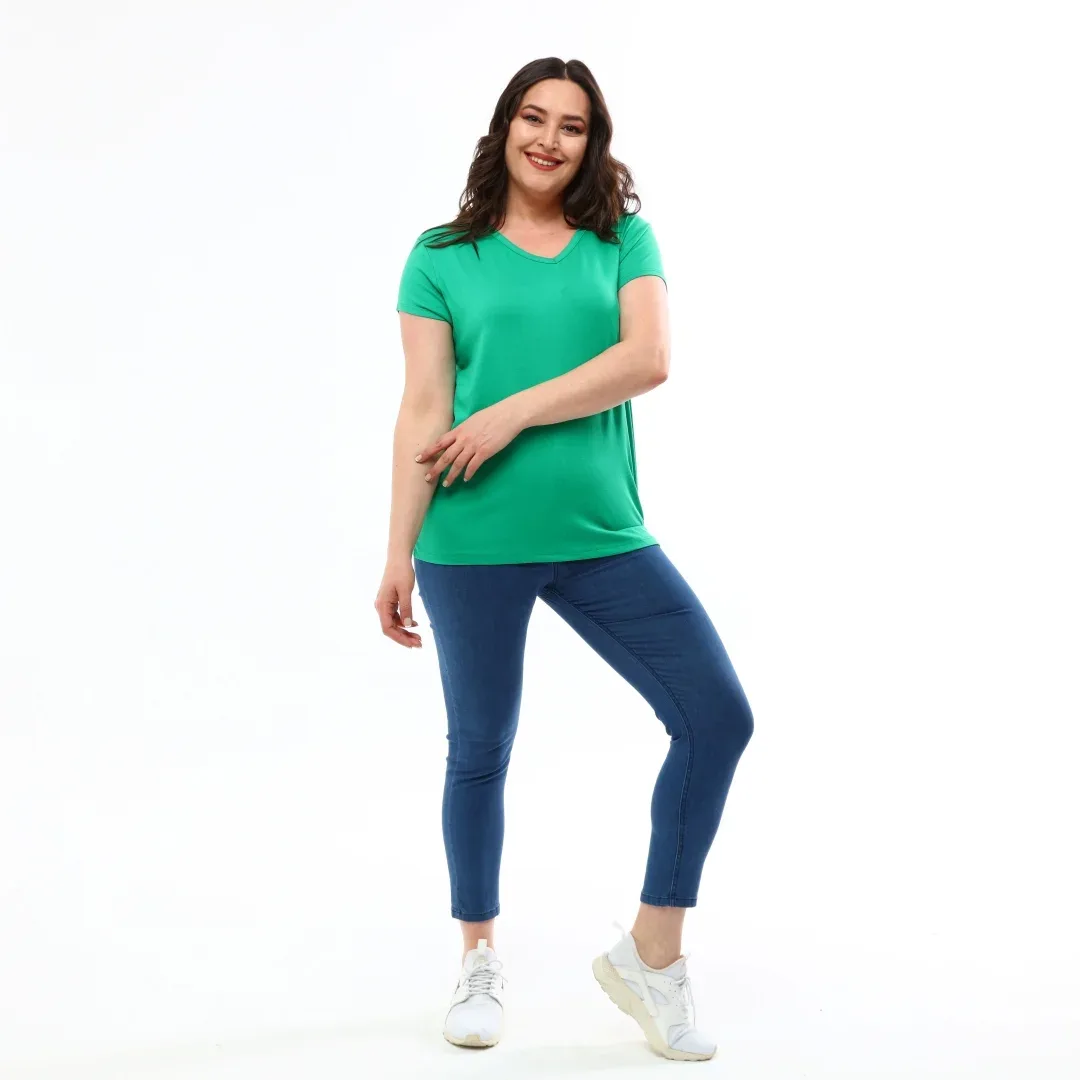 Basic Bluz - Su Yeşili