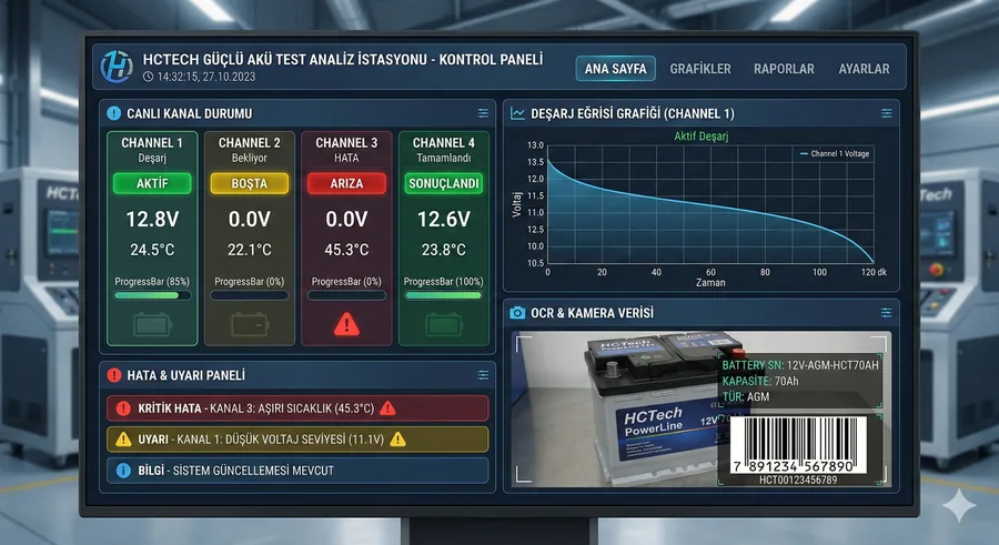 PowerTrack kontrol paneli ekran görüntüsü